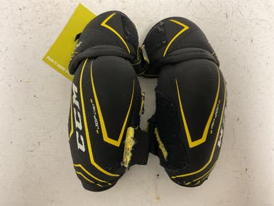 Used CCM TACKS 3092 Junior Elbow Pads Black And Yellow SM 11855-S000189997