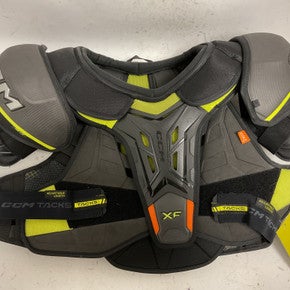 Used CCM TACKS XF Senior Shoulder Pads Grey XL 11855-S000189975