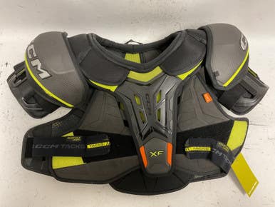 Used CCM TACKS XF Senior Shoulder Pads Grey XL 11855-S000189975