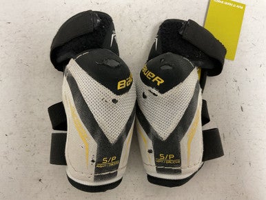 Used Bauer SUPREME 150 Junior Elbow Pads White/Black/Yellow SM 11855-S000189957