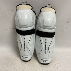 Used WinnWell AMP 500 Youth Shin Guards White And Black 10" 11855-S000189955