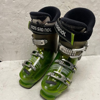 Used Rossignol EVO R Mens DH Ski Boot Green 265 MP - M08.5 - W09.5 11855-S000189908