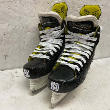Used Bauer SUPREME S29 Junior Hockey Skate Black And Yellow Junior 04 11855-S000189890