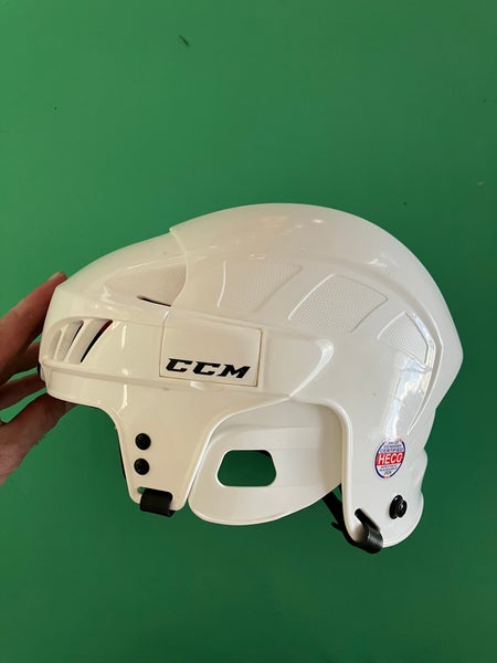 White Large CCM 50 Helmet (Used)