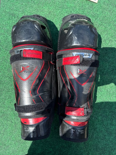 Senior Bauer Vapor 1X Lite Shin Pads 14" (Used)