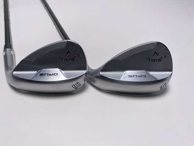 Callaway Opus Platinum Chrome Wedge Set 56* 12 | 60* 10 DG Mid 115g Mens RH NEW