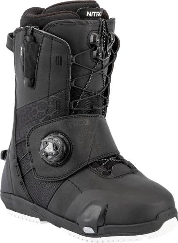 Nitro Monarch TLS Step On Compatible Snowboard Boots, Women's 8.5 Black New 2026