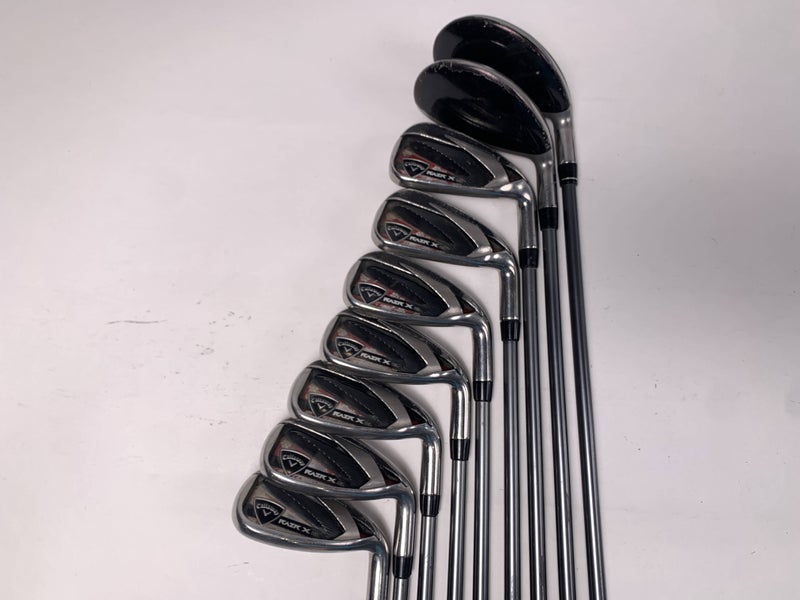 Callaway Razr X HL Hybrid Iron Set 4H-5H 6-PW+GW+SW 50g Ladies RH