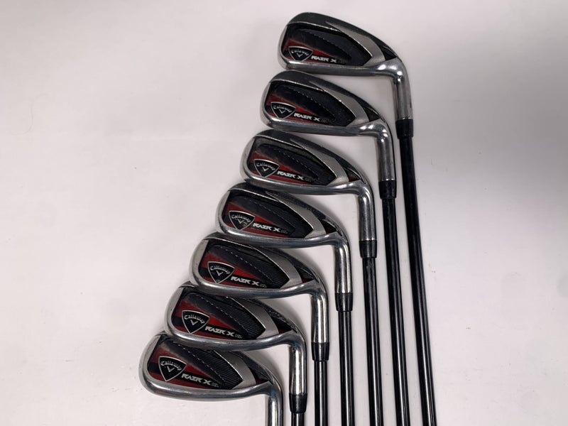 Callaway Razr X HL Iron Set 6-PW+GW+SW 65g Senior Graphite Mens RH