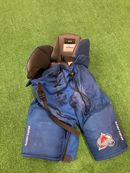 Used Senior Colorado Avalanche Bauer Medium Pro Stock Nexus Hockey Pants