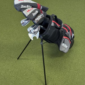Tour Edge Golf HL-J 5X2 8 Piece Junior Set Red Ages 9-12 [58"-64"] Used