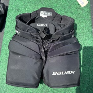 Black Bauer GSX Hockey Goalie Pants (Used) | Junior Small/Medium