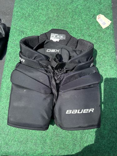 Black Bauer GSX Hockey Goalie Pants (Used) | Junior Small/Medium