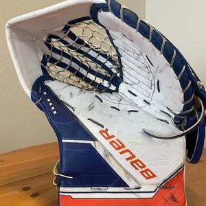 Bauer Pro Stock Mach Goalie Hockey Catch Glove Sr Regular Edmonton Oilers