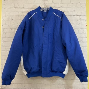 Russell Athletic 814LRMK Adults Nylon Body Polyester Insert Jacket Blue White XL