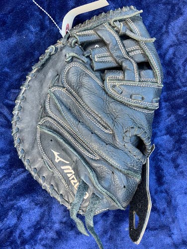 Black Mizuno Power Close RH First Base Baseball Glove 32.5" (Used)