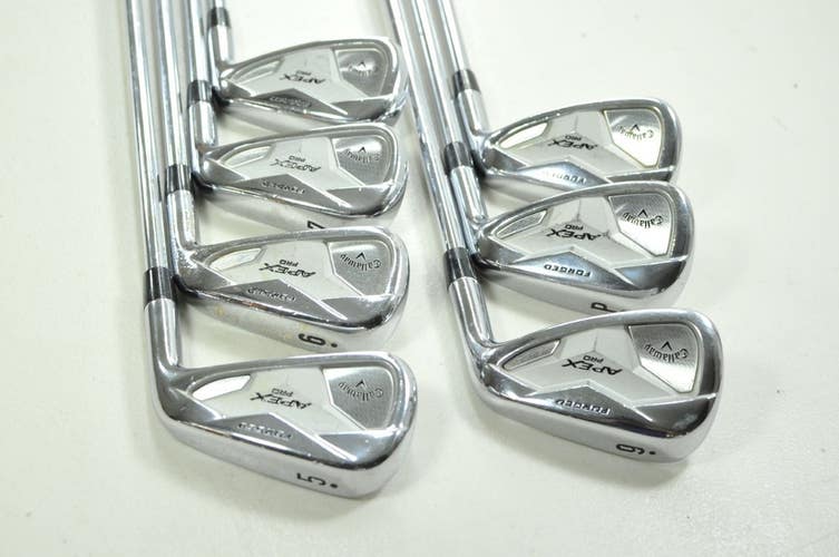 Callaway Apex Pro 19 Dot 5-PW,AW Iron Set Stiff Flex RH Elevate Steel # 201716