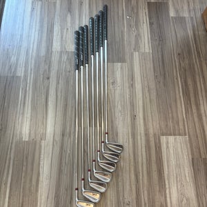 Men's 2018 KZG Right Handed Iron Set Stiff Flex Steel Shaft (Used)