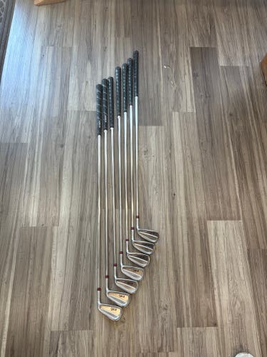 Men's 2018 KZG Right Handed Iron Set Stiff Flex Steel Shaft (Used)
