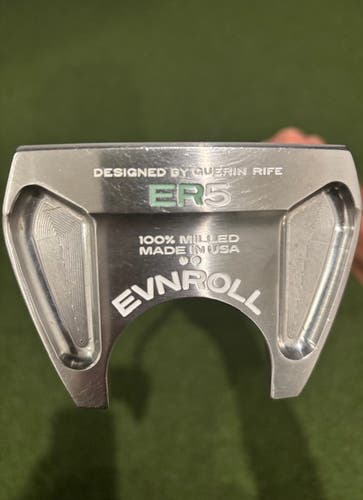 Great Condition! Silver Evnroll Mallet ER5 Right Handed Putter Uniflex 33" (Used)