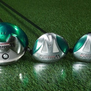 WARRIOR WOODS SET TE DRIVER,3,5 WOODS LONG DRIVE GRAPHITE RH ~ LOOK!!
