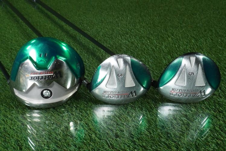 WARRIOR WOODS SET TE DRIVER,3,5 WOODS LONG DRIVE GRAPHITE RH ~ LOOK!!