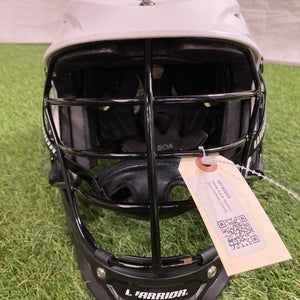 White Adult Warrior Burn Helmet (Used)
