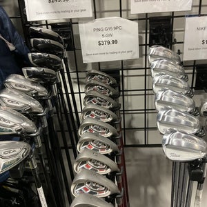 Used Ping G15 BLACK DOT 9PC Mens Iron Set RH 5I-GW/AW 11834-S000039542
