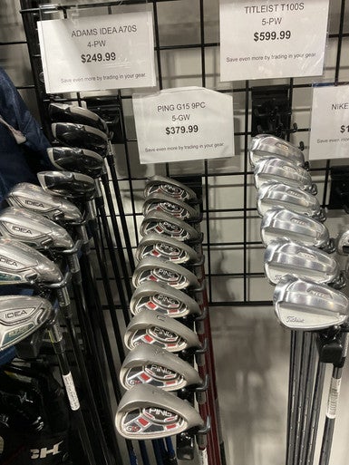 Used Ping G15 BLACK DOT 9PC Mens Iron Set RH 5I-GW/AW 11834-S000039542