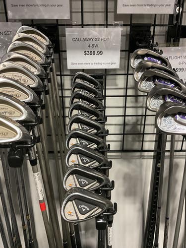 Used Callaway X2 HOT 4-SW Mens Iron Set RH 4I-SW 11834-S000039573