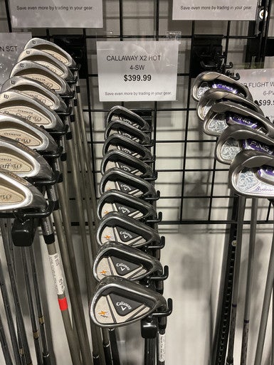 Used Callaway X2 HOT 4-SW Mens Iron Set RH 4I-SW 11834-S000039573