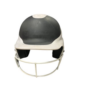 Used RIP-IT BLACK/WHT HELMET Batting Helmet w/Mask Black And White MD 11834-S000039593