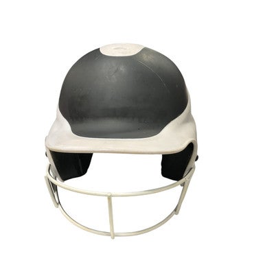 Used RIP-IT BLACK/WHT HELMET Batting Helmet w/Mask Black And White MD 11834-S000039593