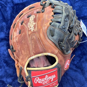 Brown Rawlings Sandlot RH First Base Baseball Glove 12.5" (Used)