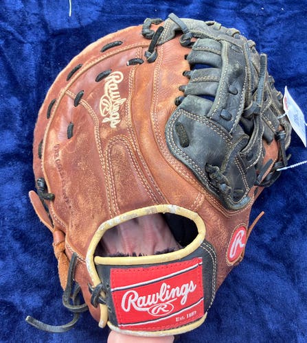 Brown Rawlings Sandlot RH First Base Baseball Glove 12.5" (Used)