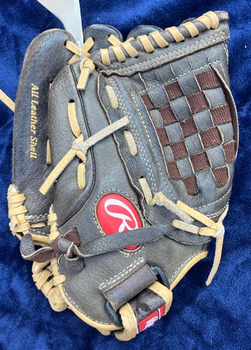Brown Rawlings Highlight Series RH Baseball Glove 11.5" (Used)