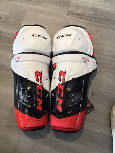 Senior CCM Jetspeed FT4 pro 14" Shin Pads Pro Stock (New)