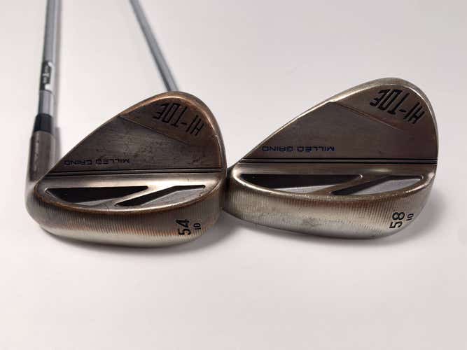 TaylorMade Milled Grind Hi-Toe 3 Copper Wedge Set 54* 10 | 58* 10 KBS Mens RH