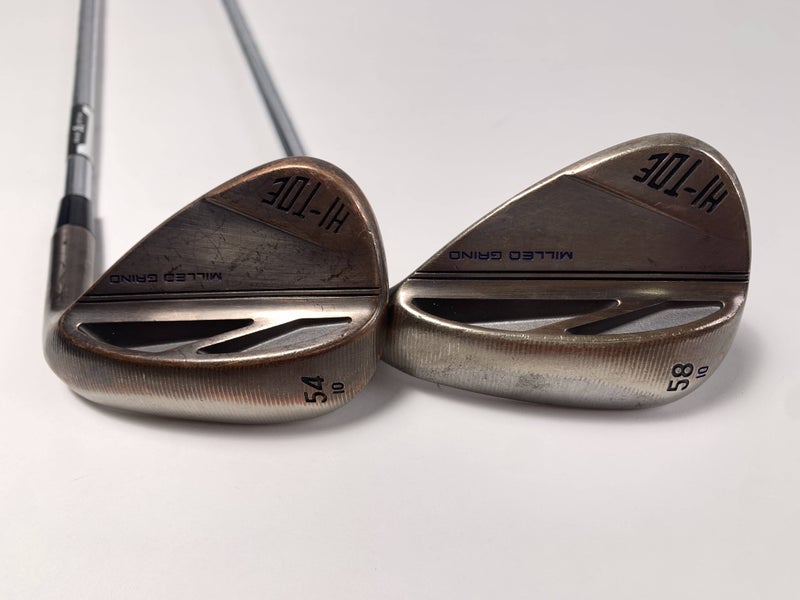 TaylorMade Milled Grind Hi-Toe 3 Copper Wedge Set 54* 10 | 58* 10 KBS Mens RH