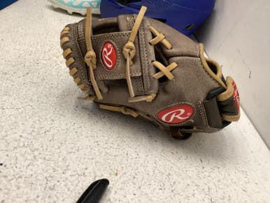 Used Rawlings H1051BR BB/SB Glove LH Throw Brown 10 1/2" 11443-S000197317