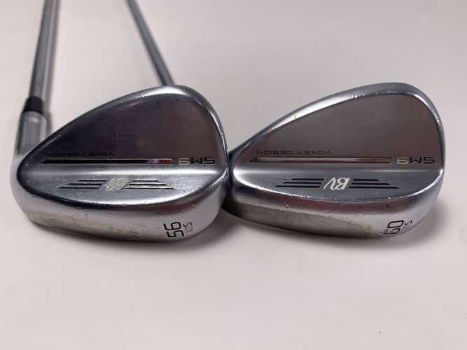 Titleist Vokey SM9 Tour Chrome Wedge Set 56* 10 | 60* 10 Wedge Steel Mens RH