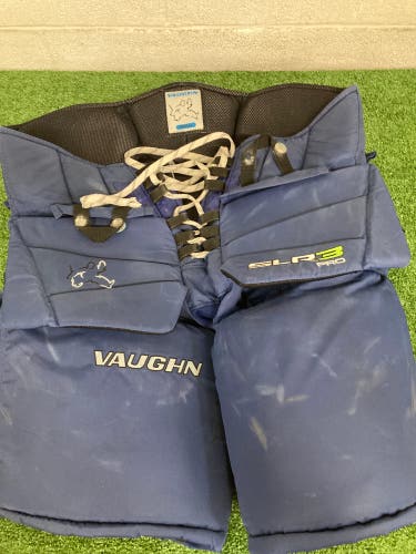 Blue Senior Small Vaughn Ventus SLR3 Hockey Goalie Pants (Used)