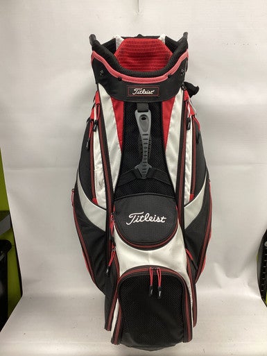 Used Titleist 14 SLOT CART BAG Mens Cart Bag White/Black/Red 11851-S000037099