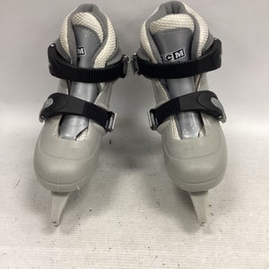 Used CCM TYKE Boys Softboot Skate Grey Adjustable 11851-S000037074