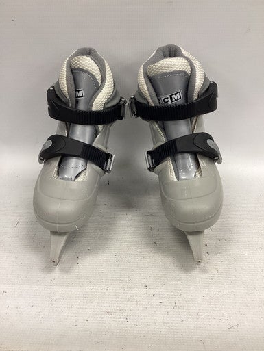 Used CCM TYKE Boys Softboot Skate Grey Adjustable 11851-S000037074
