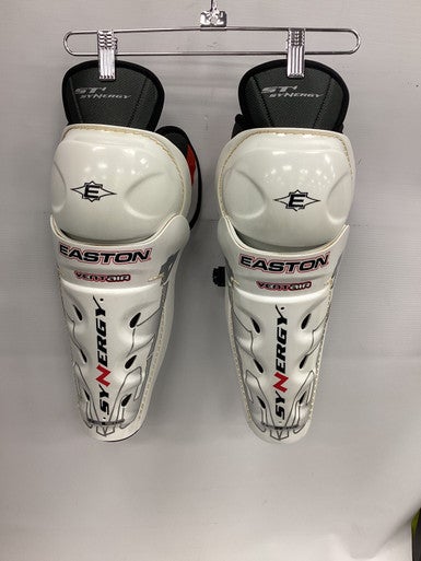 Used Easton SYNERGY Junior Shin Guards White 12" 11851-S000037078