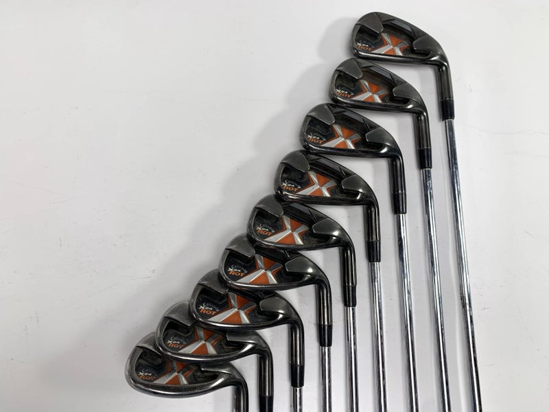 Callaway X-24 Hot Iron Set 4-PW+GW+SW Regular Steel Mens RH -1/2''