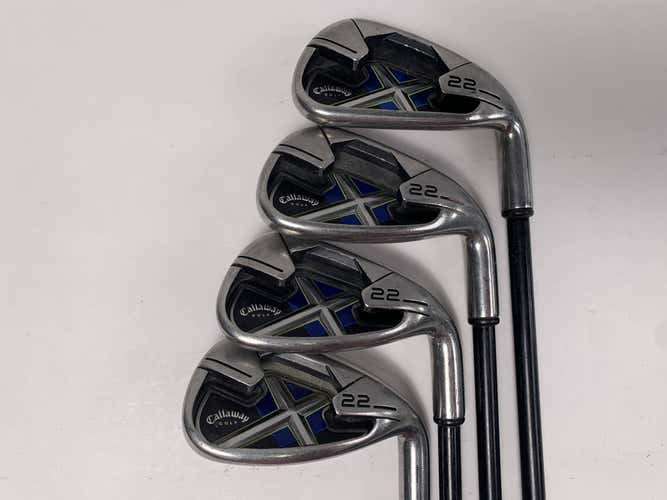Callaway X-22 Iron Set 7-PW+LW 75g Stiff Graphite Mens RH