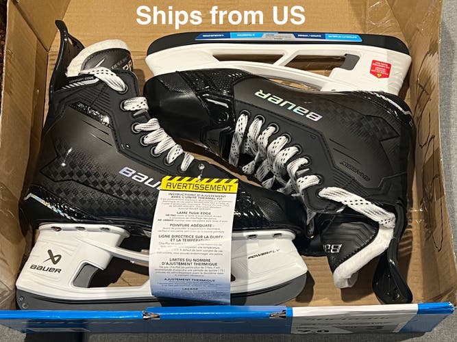 NEW Size SR 7 Fit 3 Bauer Supreme Shadow Hockey Skates (New) Ships from US