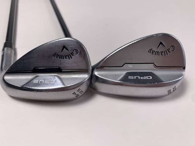 Callaway Opus Brushed Chrome Wedge Set 54* 12 | 58* 10 Recoil Dart 65g Mens RH